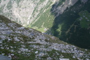 Looking down on Saas Almagell